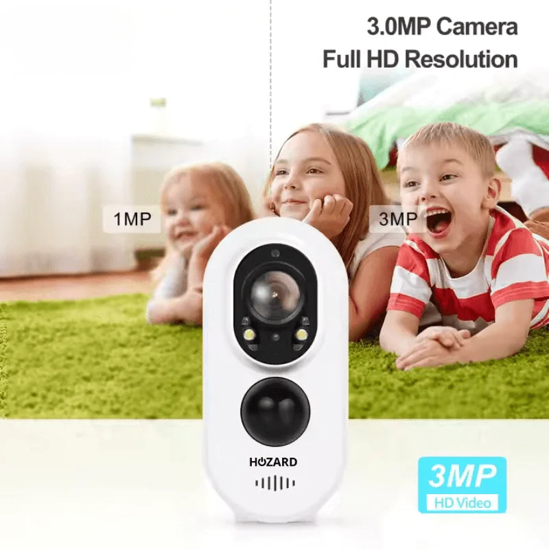 Telecamera di Sorveglianza – Allarme Senza Fili con Batteria – IP66 – Inclusa SD 32GB – A T/M D