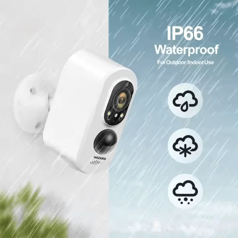 Telecamera di Sorveglianza – Allarme Senza Fili con Batteria – IP66 – Inclusa SD 32GB – A T/M D