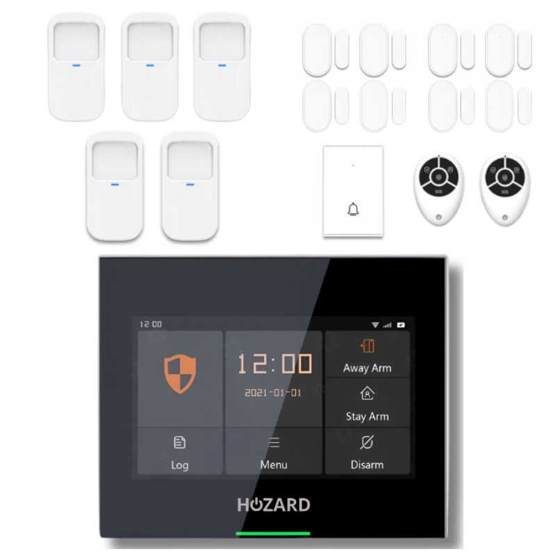 Kit Allarme Casa Wireless HUXGO - 7 Sensori Movimento + 7 Sensori Porte/Finestre, WiFi E GSM 2G - Foto 10